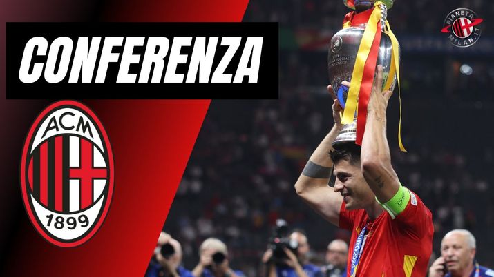 Conferenza Stampa Alvaro Morata AC Milan LIVE