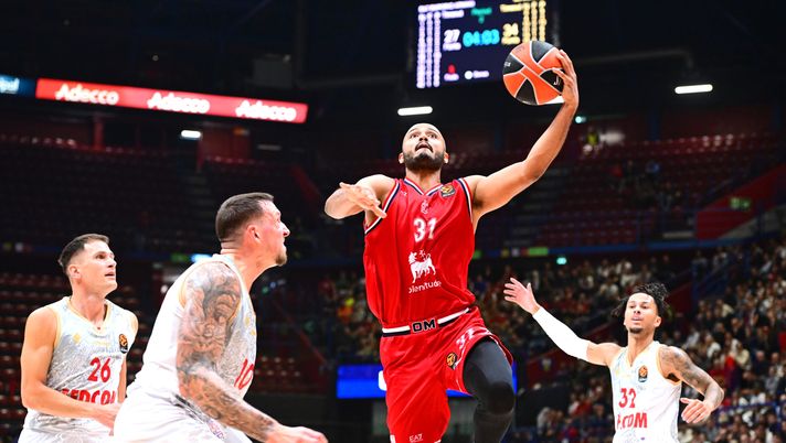 MILAN, ITALY - OCTOBER 09: Shavon Shields, #31 of EA7 Emporio Armani Milan in action during the EuroLeague Regular Season Round 3 match between EA7 Emporio Armani Milan and AS Monaco at Unipol Forum on October 09, 2025 in Milan, Italy. (Photo by Luca Sgamellotti/Euroleague Basketball via Getty Images) Zalgiris-Olimpia, dove vedere la partita in diretta TV e in streaming LIVE - immagine 1