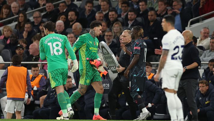 Ederson esce contro il Tottenham