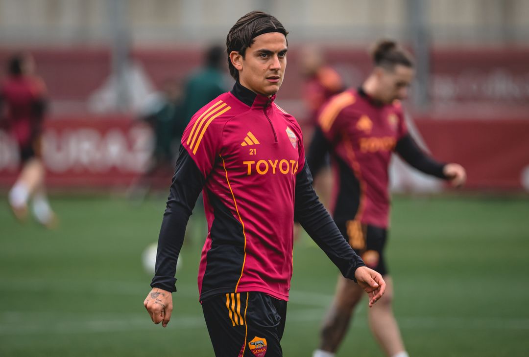 Trigoria, l’allenamento a -2 da Roma-Juventus: Dybala in gruppo – FOTO GALLERY - immagine 7
