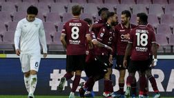 La Salernitana batte la Lazio, Verona ultimo
