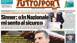 PRIMA PAGINA TUTTOSPORT OGGI: “Motta sotto osservazione”