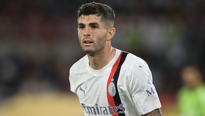 Christian Pulisic AC Milan Roma-Milan 1-2 Serie A 2023-2024