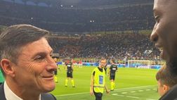 Onana a San Siro, in posa anche con Infantino. L’abbraccio con Zanetti