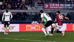 Bologna opaco col Sassuolo: solo un pari al Dall’Ara, 1-1