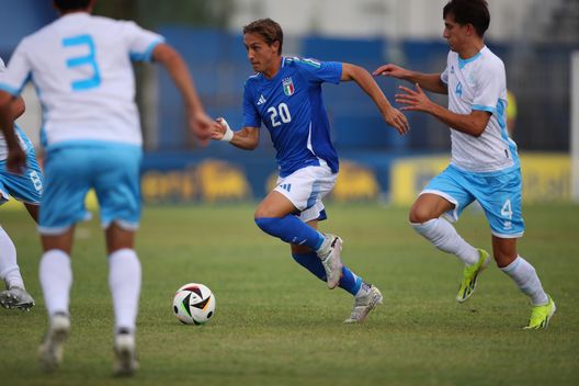 LATINA, ITALIA- SETTEMBRE 05: Jacopo Fazzini, centrocampista dell'Italia U21.(Foto di Paolo Bruno/Getty Images) Under 21, Italia-Romania: inizia il percorso degli ‘azzurrini’. Il pronostico di DDD- immagine 2