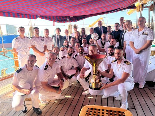 Abu Dhabi, Del Piero e il nuovo presidente della Lega Serie A visitano l’Amerigo Vespucci- immagine 3