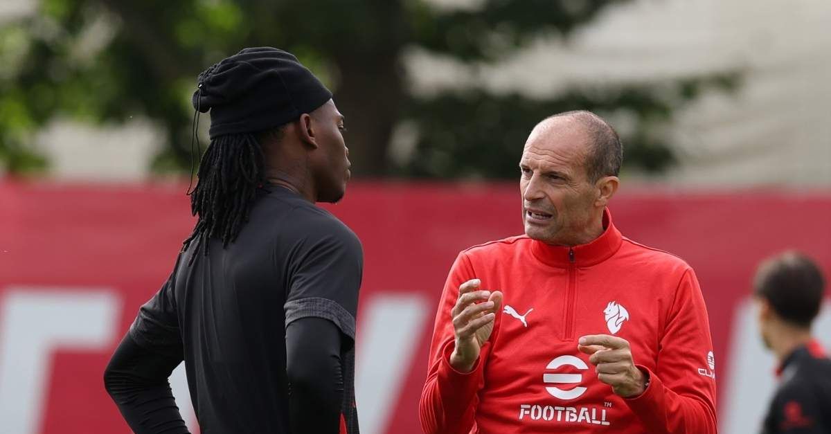 leao 232 tornato subito colloquio con allegri sar224 titolare contro il napoli le ultime