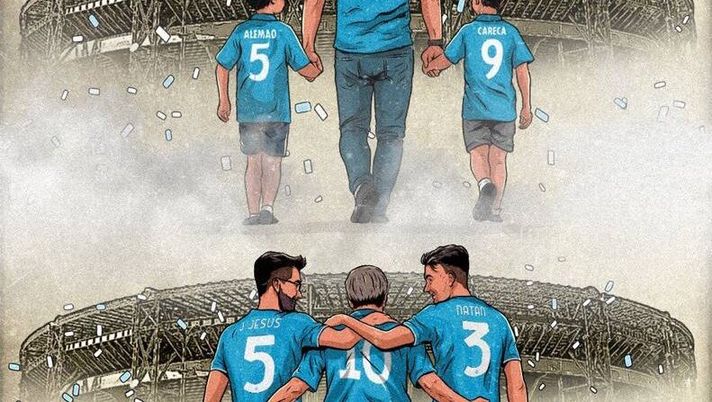 FOTO In Brasile oggi è la festa del papà: gli auguri social della SSC Napoli - immagine 1