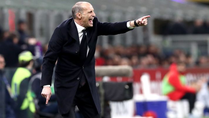 MILAN, ITALY - MARCH 21: Massimiliano Allegri, Head Coach of AC Milan, reacts during the Serie A match between AC Milan and Torino FC at Giuseppe Meazza Stadium on March 21, 2026 in Milan, Italy. (Photo by Marco Luzzani/Getty Images) Allegri post Milan-Torino: “La frase sul rigore? La foga del momento” - immagine 1