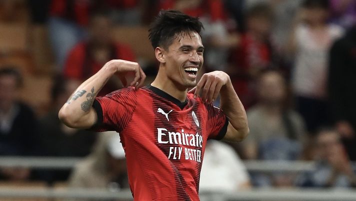 esultanza gol Tijjani Reijnders AC Milan Milan-Cagliari 5-1 Serie A 2023-2024