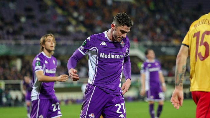 GERMOGLI PH: 23 FEBBRAIO 2026 FIRENZE STADIO ARTEMIO FRANCHI CONFERENCE LEAGUE FIORENTINA VS JAGIELLONIA NELLA FOTO GOSENS Il report su Gosens: “Due fratture, porterà una maschera”” - immagine 1