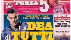 PRIMA PAGINA GAZZETTA DELLO SPORT OGGI: “La Dea di tutti”