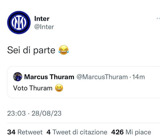 Social / Siparietto divertente tra l’Inter e Thuram, l’attaccante vota il suo MOTM: “Non vale”- immagine 3