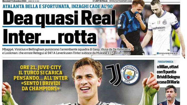 prima pagina tuttosport oggi