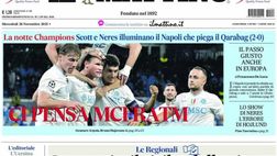 Il Napoli sui media: le prime pagine dei quotidiani di oggi