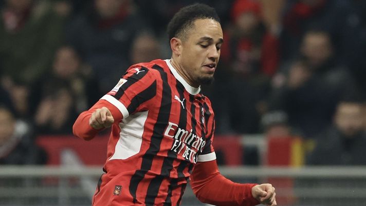 Noah Okafor AC Milan Milan-Sassuolo 6-1 Coppa Italia 2024-2025