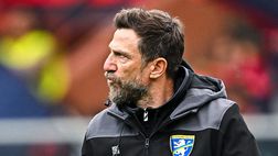 FOTO Di Francesco in lacrime per la retrocessione: i fratelli Cannavaro lo rincuorano