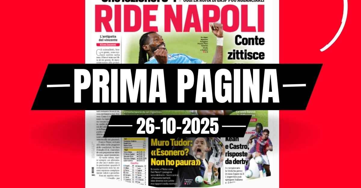 Prima pagina Corriere dello Sport: spazio alla giornata di Serie A Prima pagina Corriere dello Sport: spazio alla giornata di Serie A