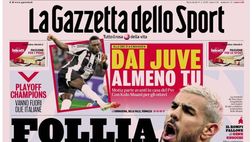 PRIMA PAGINA GAZZETTA DELLO SPORT OGGI: “Follia Theo”