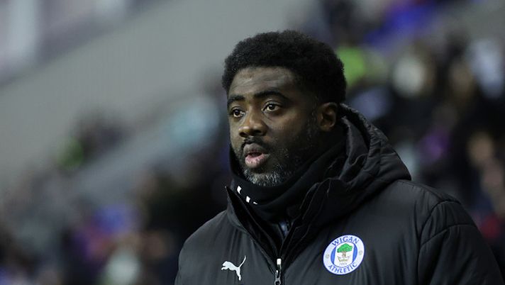 WIGAN, ENGLAND - JANUARY 17: Kolo Toure, Manager of Wigan Athletic, looks on during the Emirates FA Cup Third Round Replay match between Wigan Athletic and Luton Town at DW Stadium on January 17, 2023 in Wigan, England. (Photo by Alex Livesey/Getty Images) kolo toure