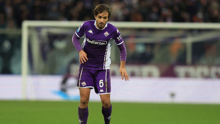 FLORENCE, ITALY - JANUARY 4: Luca Ranieri of ACF Fiorentina in action during the Serie A match between ACF Fiorentina and US Cremonese at Artemio Franchi on January 4, 2026 in Florence, Italy. (Photo by Gabriele Maltinti/Getty Images) Ts: Sarri citofona di nuovo al Viola Park, ma per il mercato. Lazio su Ranieri - immagine 1