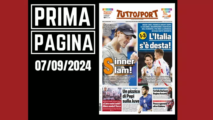 Prima pagina Tuttosport: Nations League, l'Italia s'è desta!