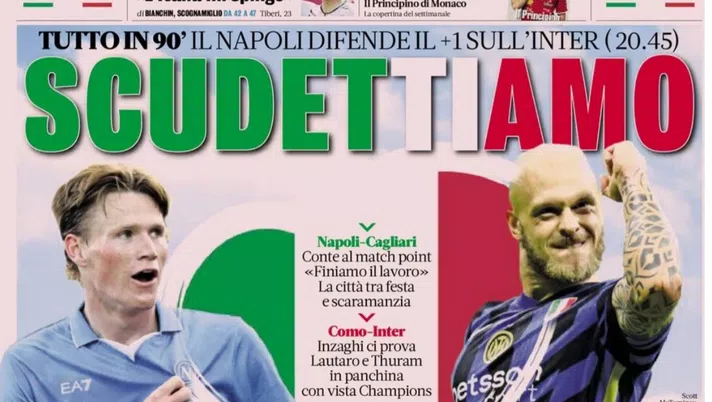 Il Napoli sui media: le prime pagine dei quotidiani di oggi- immagine 1