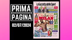 Prima pagina Gazzetta dello Sport: “Un, due, tre Milan”