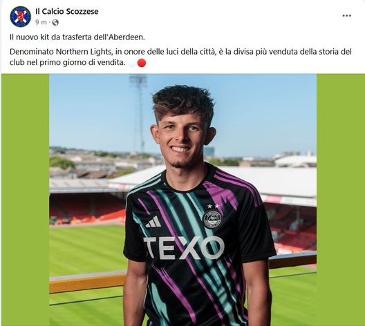 La nuova maglia dell’Aberdeen fa il botto: è la più venduta nel primo giorno di vendita- immagine 2