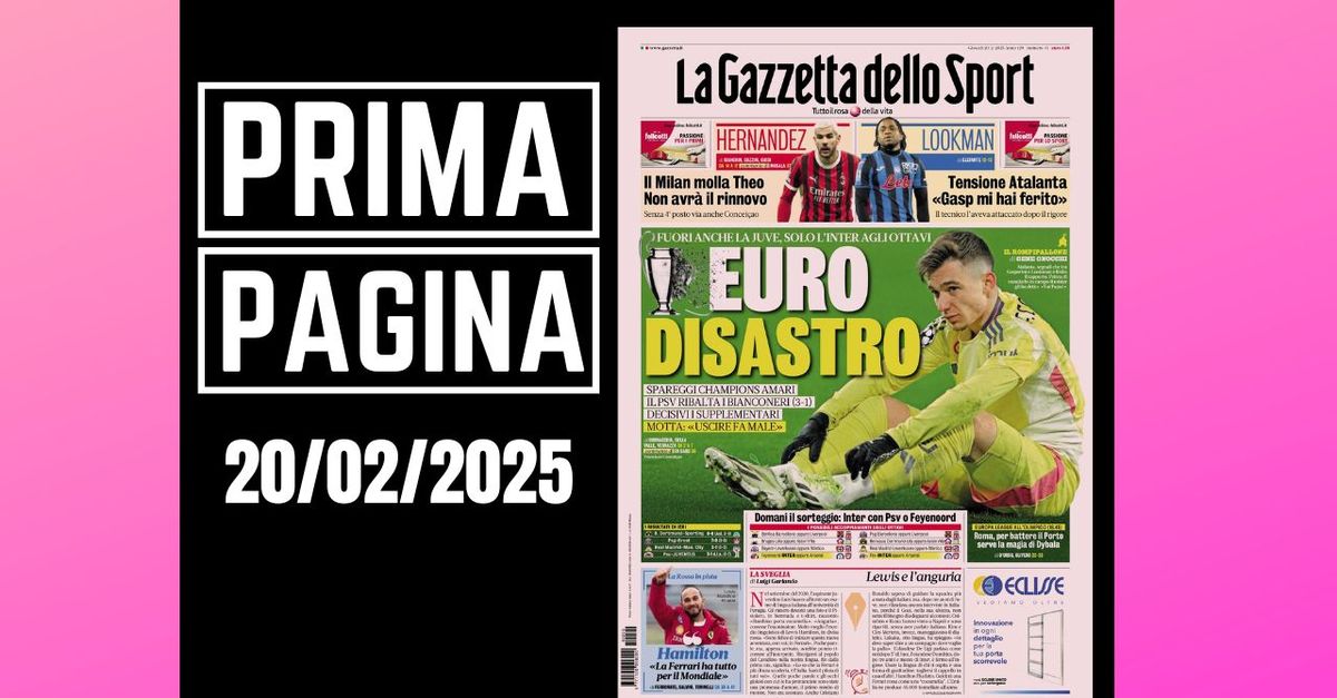 Prima pagina Gazzetta dello Sport: “Il Milan molla Theo Hernández”