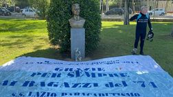 Lazio, i paracadutisti si dirigono al busto di Tommaso Maestrelli – VIDEO