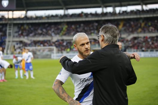 Juric and Dimarco during the Italian Serie A, football match between Torino Fc and Inter Fc on 21 October 2023 at Stadio Olimpico Grande Torino, Turin, Italia. Photo Nderim Kaceli Novità Juric con la difesa a quattro. Ma Inzaghi lo batte con i cambi- immagine 2