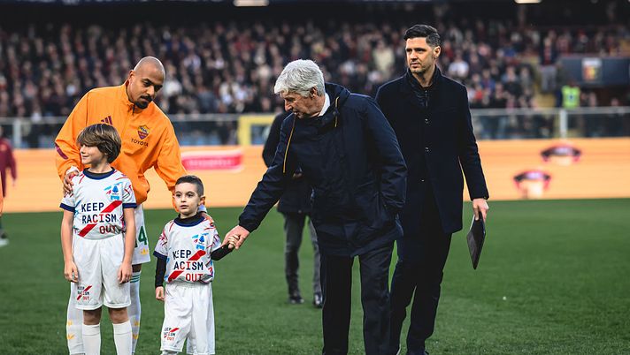 “Tu vieni con me”: Gasperini e il bambino, il momento più bello prima di Genoa-Roma - immagine 1