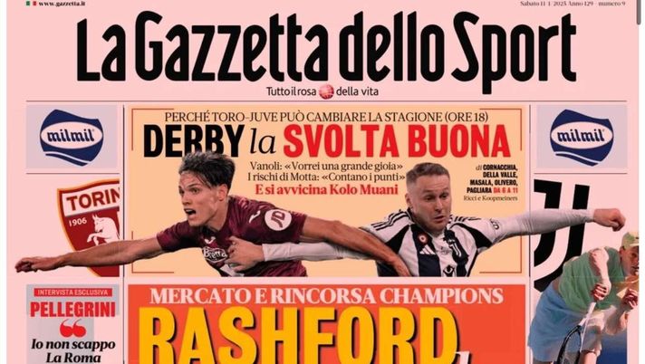 PRIMA PAGINA GAZZETTA DELLO SPORT OGGI: “Inzaghi al rinnovo, ci metto la firma”
