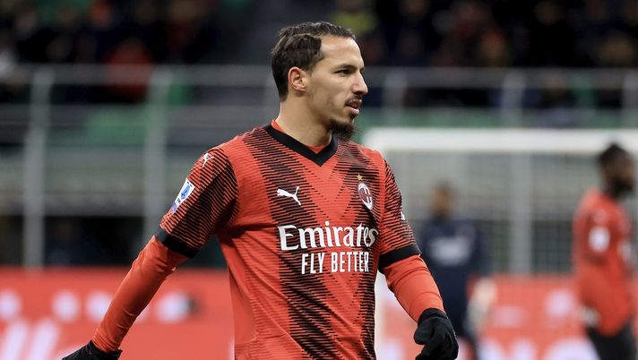 Ismaël Bennacer (centrocampista AC Milan), qui durante Milan-Frosinone 3-1 (Serie A 2023-2024) | News (Getty Images) Ismaël Bennacer AC Milan Milan-Frosinone 3-1 Serie A 2023-2024