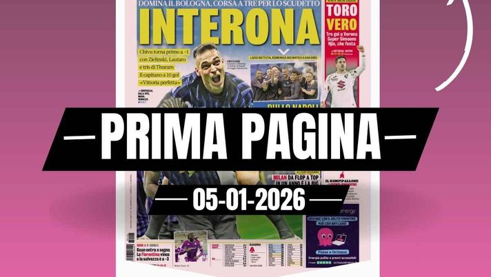 Prima pagina Gazzetta dello Sport: 'Milan, da flop a top: in un anno è la big cresciuta di più'