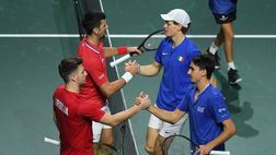 Coppa Davis, Sinner-Sonego battono Djokovic-Kecmanovic: Italia in finale dopo 25 anni