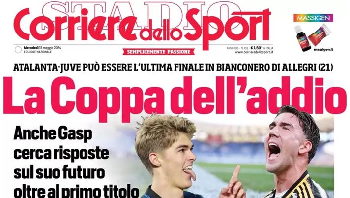 prima pagina corriere dello sport oggi