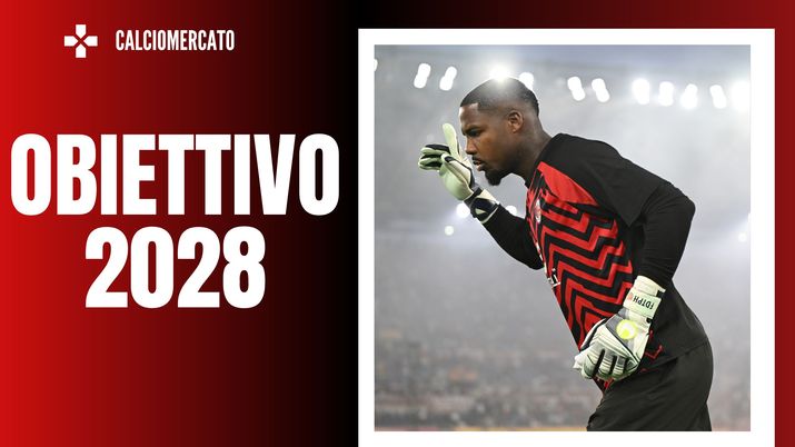 Mike Maignan, portiere rossonero qui in Roma-Milan. Si lavora al rinnovo | Serie A 2023-24 AC Milan News (Getty Images) Mike Maignan Roma-Milan Serie A 2023-24 AC Milan News rinnovo