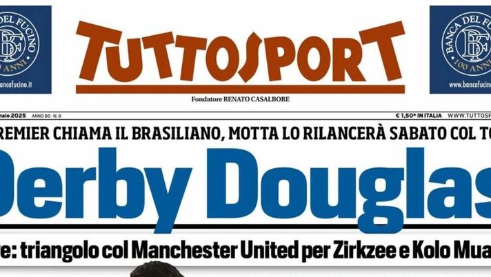 prima pagina tuttosport oggi