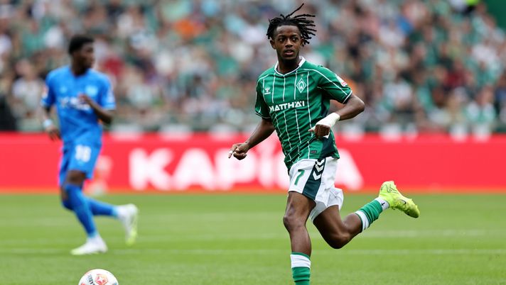 Samuel Mbangula, Werder Brema (Photo by Christof Koepsel/Getty Images) Samuel Mbangula si gode il Werder Brema: “Cambiare aria mi ha fatto bene” - immagine 1