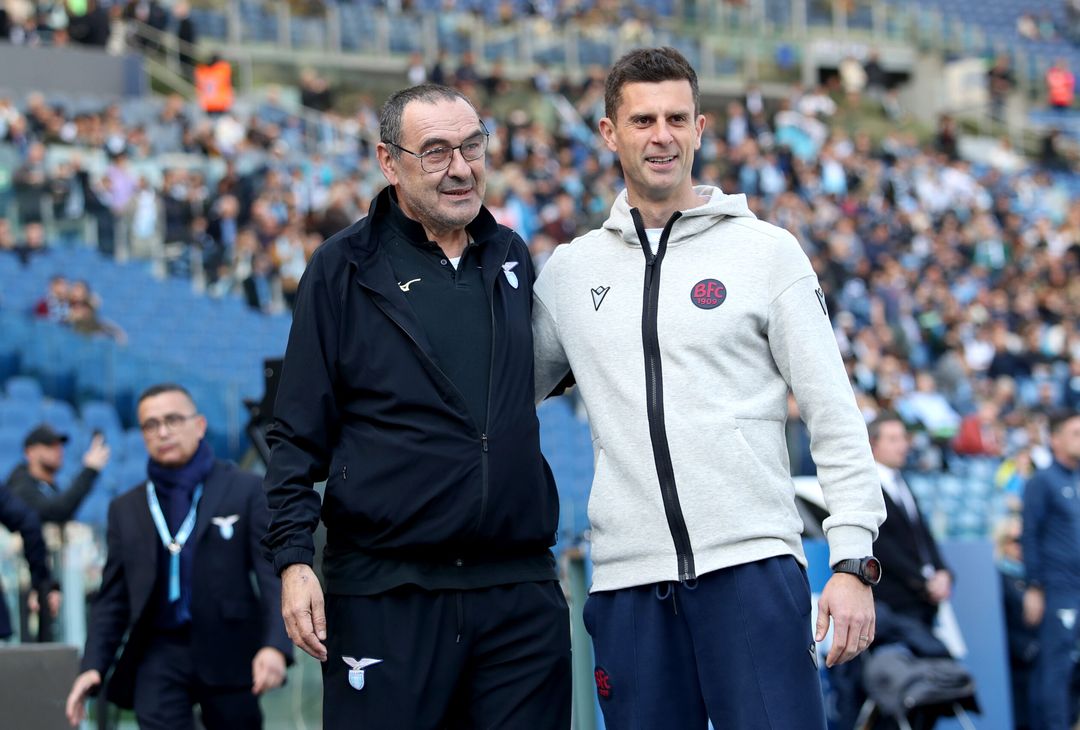 Sarri e Thiago Motta