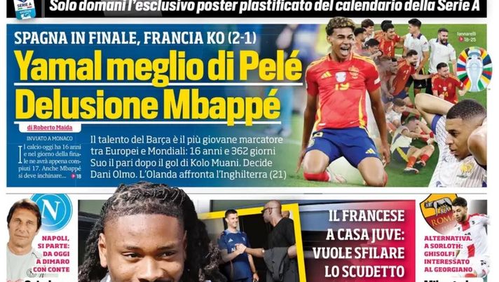 PRIMA PAGINA CORRIERE DELLO SPORT OGGI: “Napoli, si parte. Osimhen, il suo sogno è la Premier” prima pagina corriere dello sport oggi