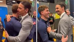 Vlahovic omaggia Ibrahimovic: abbraccio prima di Svezia-Serbia | VIDEO