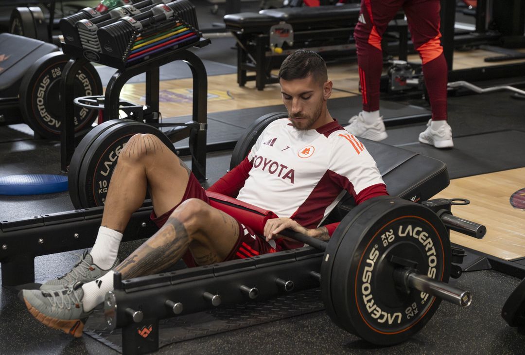 Trigoria, l’allenamento della squadra in palestra in vista del Parma – FOTO GALLERY - immagine 13