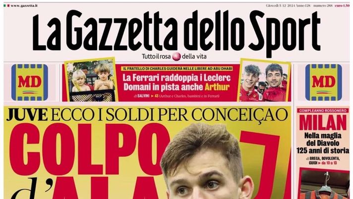 PRIMA PAGINA GAZZETTA DELLO SPORT: “Lazio-Napoli, una sfida lunga quattro giorni” PRIMA PAGINA GAZZETTA DELLO SPORT OGGI: “Inzaghi al rinnovo, ci metto la firma”