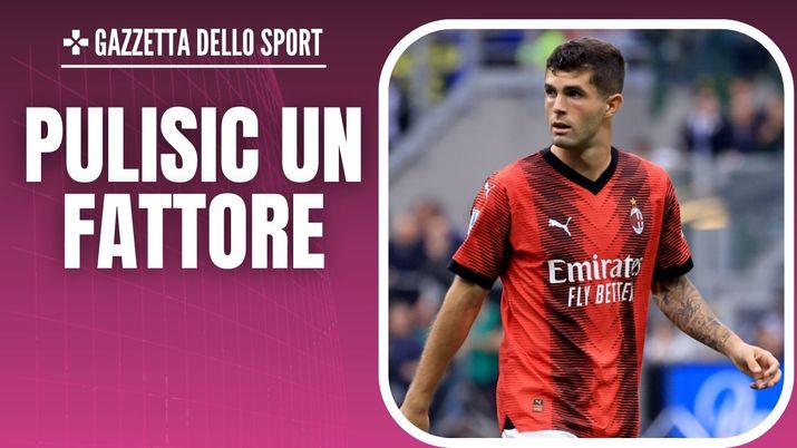 Christian Pulisic attaccante AC Milan derby Inter-Milan 5-1 Serie A 2023-2024