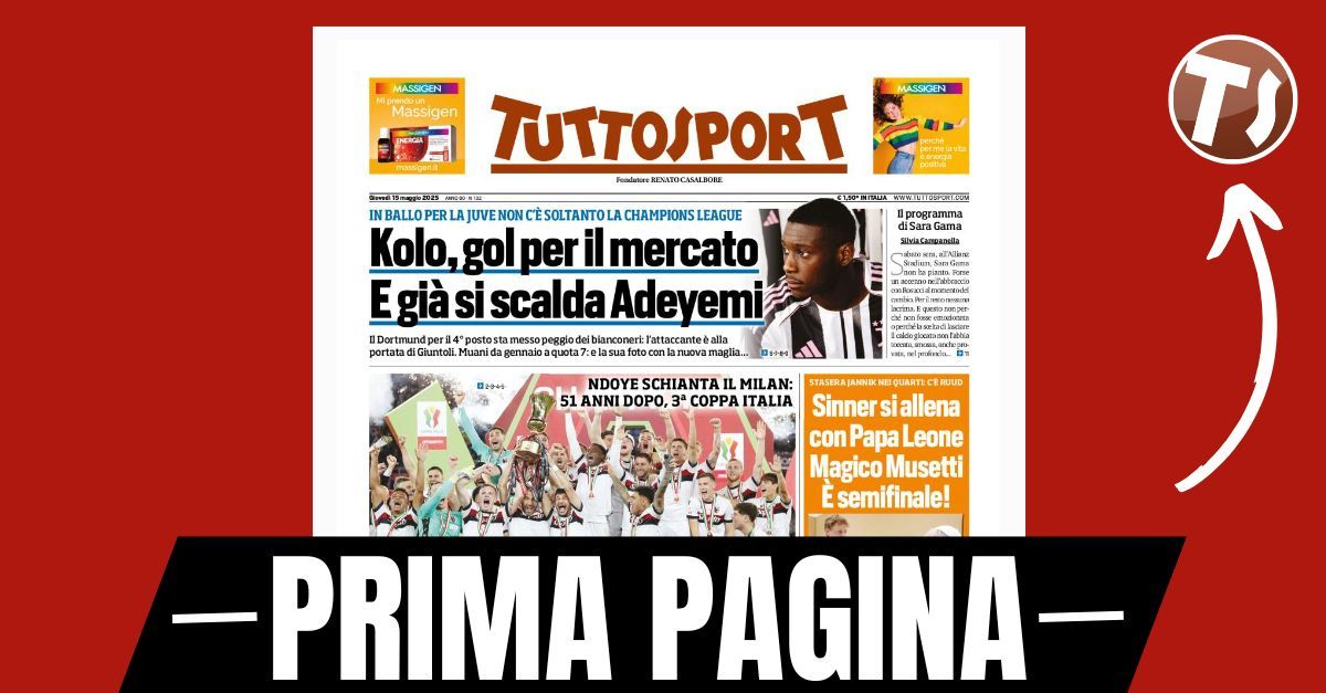 prima pagina tuttosport bologna paradiso ndoye schianta il milan da Pianetamilan.it prima pagina tuttosport bologna paradiso ndoye schianta il milan