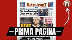 Prima pagina Tuttosport: “Stasera il Milan a Como per rimanere a -3”